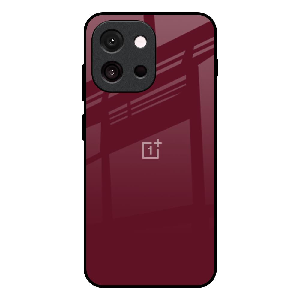 Classic Burgundy OnePlus 13T 5G Glass Back Cover Online