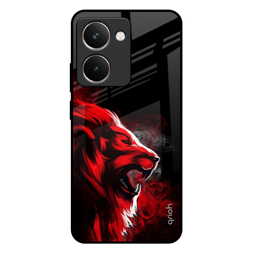 Red Angry Lion Realme P3 Ultra 5G Glass Back Cover Online