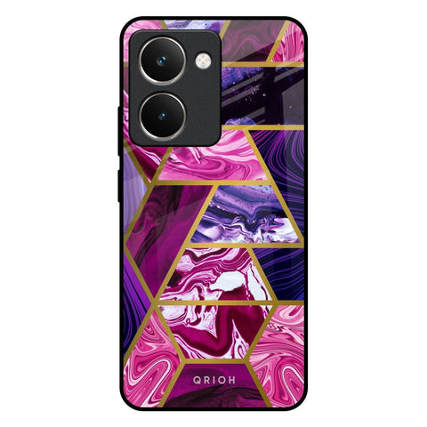 Electroplated Geometric Marble Realme P3 Ultra 5G Glass Back Cover Online