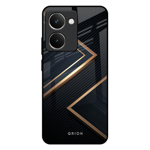 Sleek Golden & Navy Realme P3 Ultra 5G Glass Back Cover Online