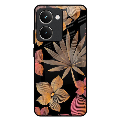 Lines Pattern Flowers Realme P3 Ultra 5G Glass Back Cover Online
