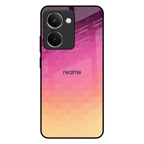 Geometric Pink Diamond Realme P3 Ultra 5G Glass Back Cover Online