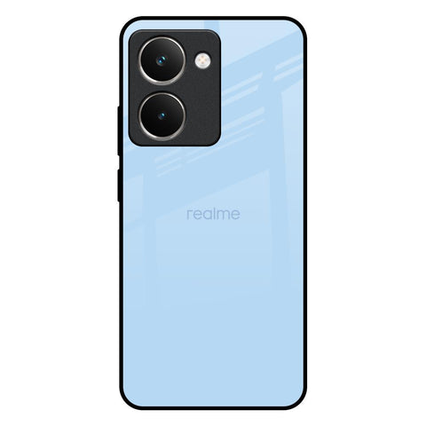 Pastel Sky Blue Realme P3 Ultra 5G Glass Back Cover Online