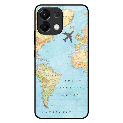 Travel Map Oppo K13 5G Glass Back Cover Online