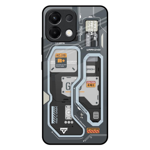 Retro Futuristic Oppo K13 5G Glass Back Cover Online