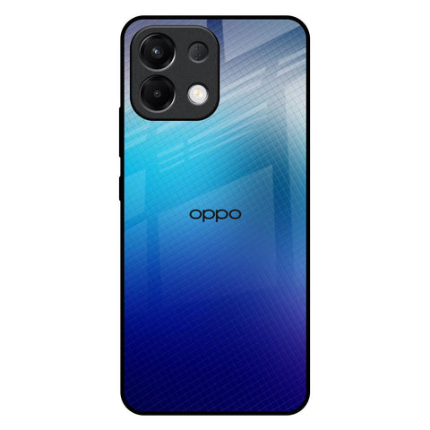 Blue Rhombus Pattern Oppo K13 5G Glass Back Cover Online