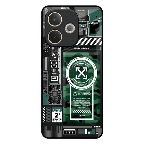 Green Camo Circuit Oppo A5 Pro 5G Glass Back Cover Online
