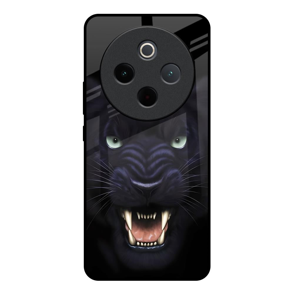 Angry Black Tiger Vivo T4 5G Glass Back Cover Online