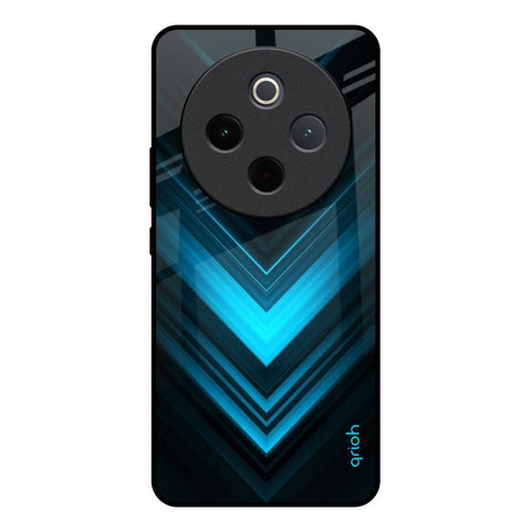 Vertical Blue Arrow Vivo T4 5G Glass Back Cover Online