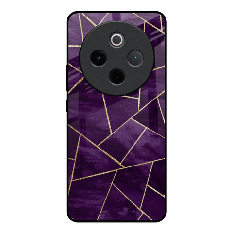 Geometric Purple Vivo T4 5G Glass Back Cover Online