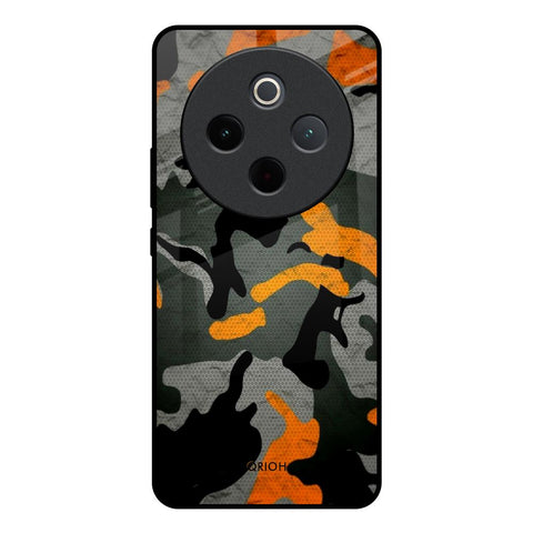 Camouflage Orange Vivo T4 5G Glass Back Cover Online