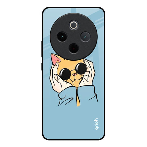 Adorable Cute Kitty Vivo T4 5G Glass Back Cover Online