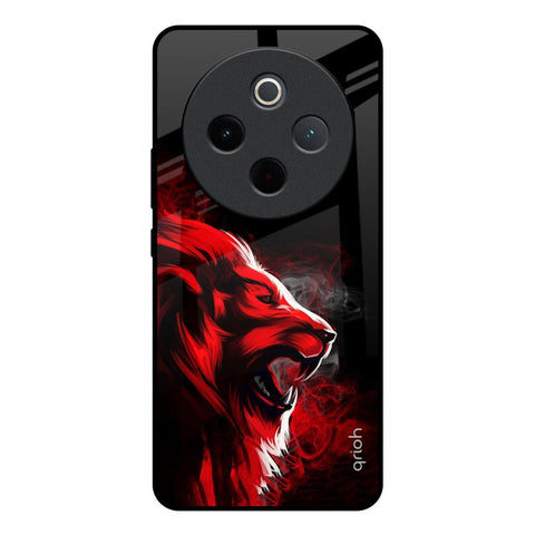 Red Angry Lion Vivo T4 5G Glass Back Cover Online
