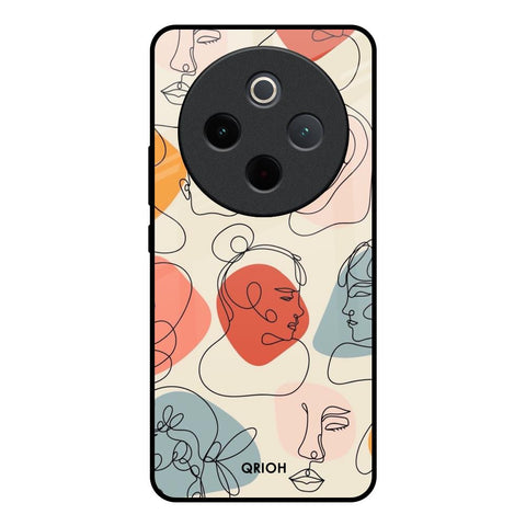 Abstract Faces Vivo T4 5G Glass Back Cover Online