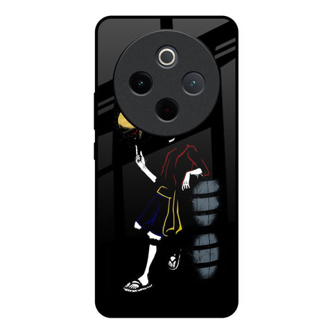 Luffy Line Art Vivo T4 5G Glass Back Cover Online
