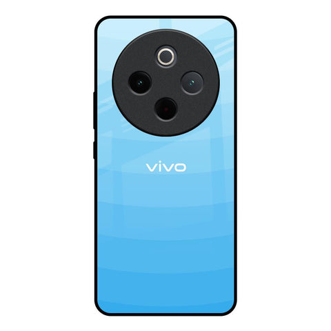 Wavy Blue Pattern Vivo T4 5G Glass Back Cover Online