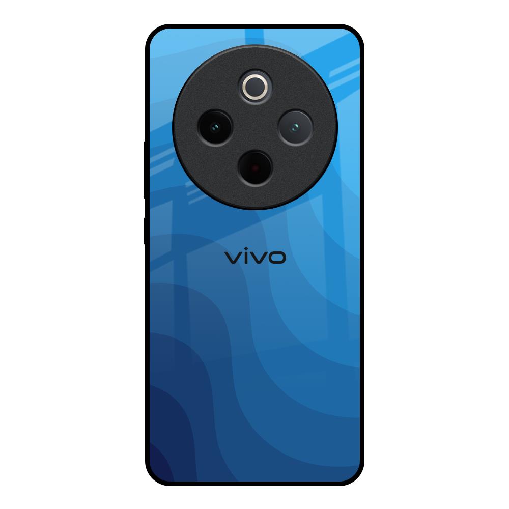 Blue Wave Abstract Vivo T4 5G Glass Back Cover Online