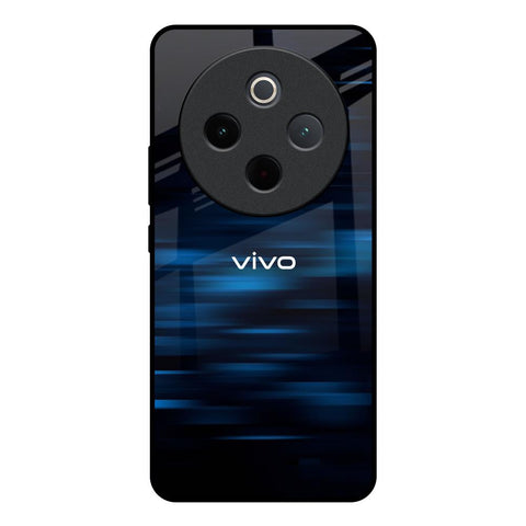 Blue Rough Abstract Vivo T4 5G Glass Back Cover Online