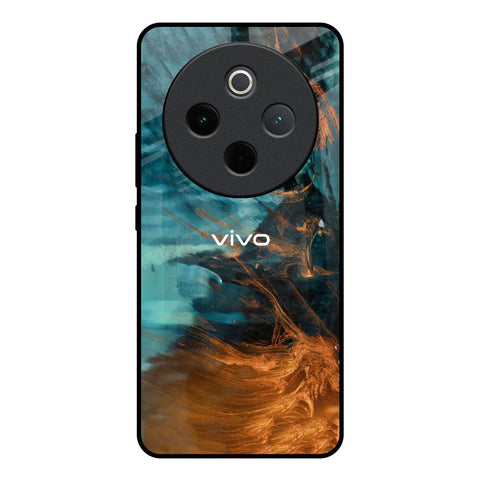 Golden Splash Vivo T4 5G Glass Back Cover Online