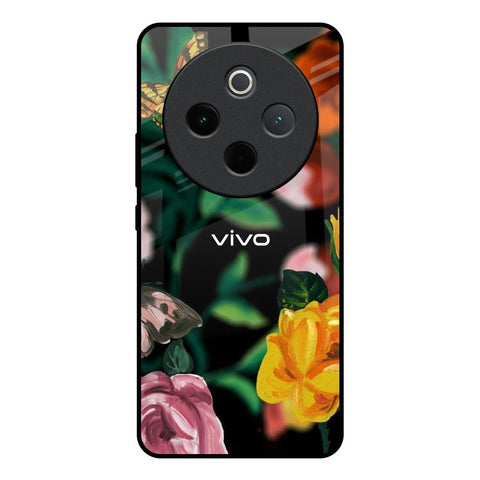 Flowers & Butterfly Vivo T4 5G Glass Back Cover Online