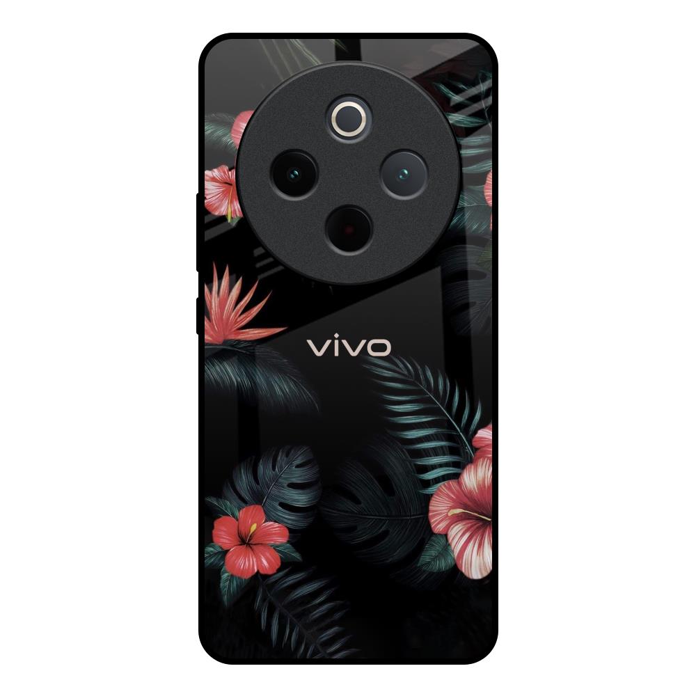 Tropical Art Flower Vivo T4 5G Glass Back Cover Online