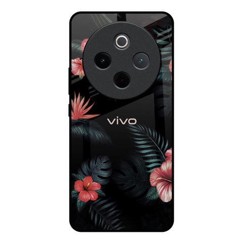 Tropical Art Flower Vivo T4 5G Glass Back Cover Online