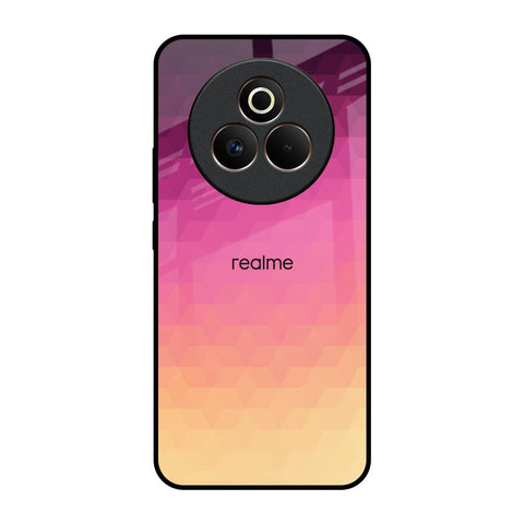 Geometric Pink Diamond Realme P3 Pro 5G Glass Back Cover Online