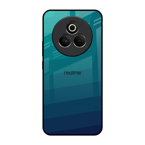 Green Triangle Pattern Realme P3 Pro 5G Glass Back Cover Online