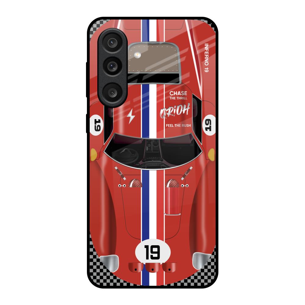 Racing Vintage Samsung Galaxy M56 5G Glass Back Cover Online