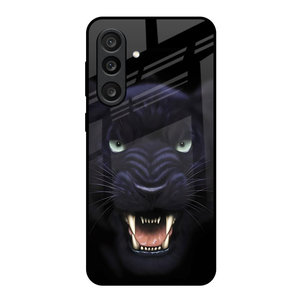 Angry Black Tiger Samsung Galaxy M56 5G Glass Back Cover Online