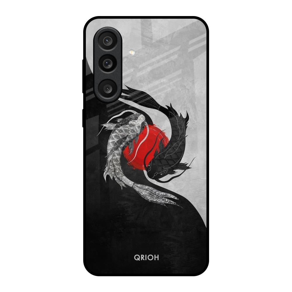 Japanese Art Samsung Galaxy M56 5G Glass Back Cover Online