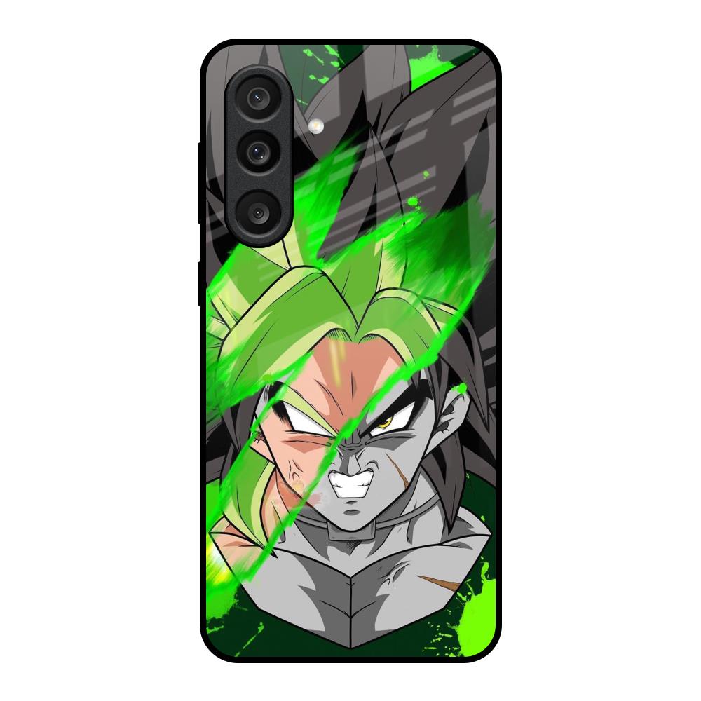 Anime Green Splash Samsung Galaxy M56 5G Glass Back Cover Online