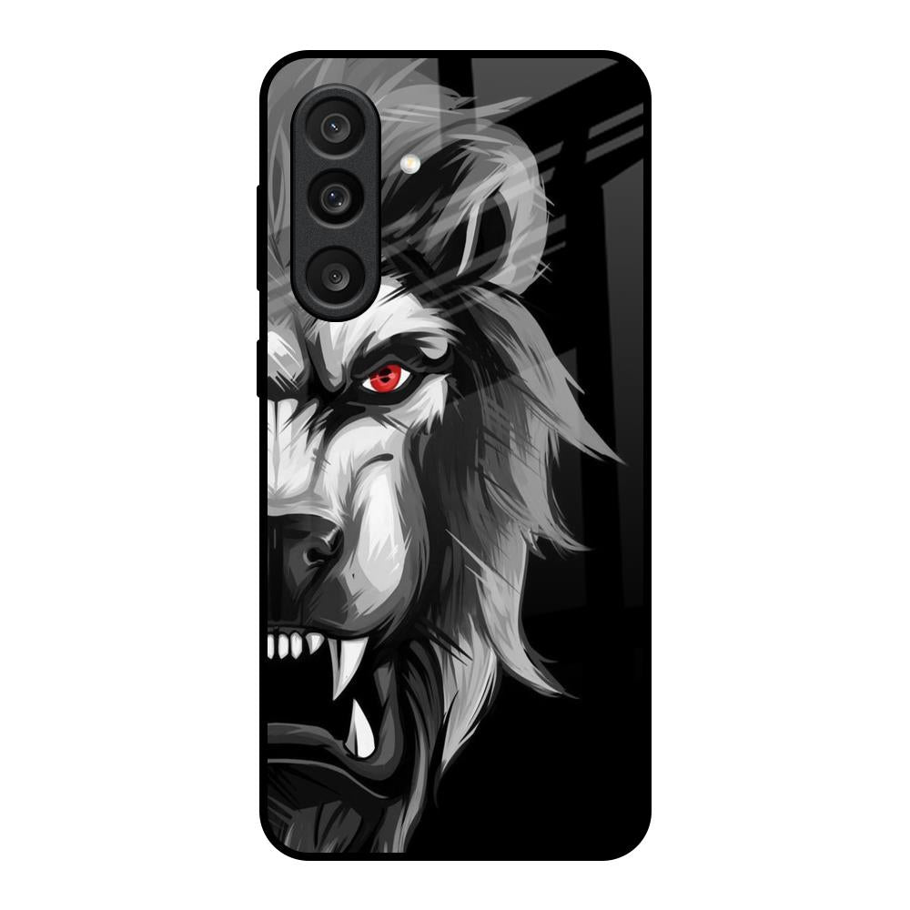 Wild Lion Samsung Galaxy M56 5G Glass Back Cover Online