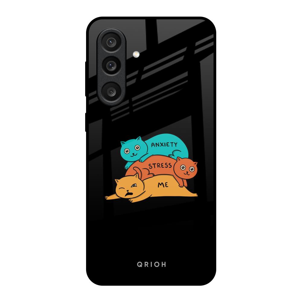 Anxiety Stress Samsung Galaxy M56 5G Glass Back Cover Online