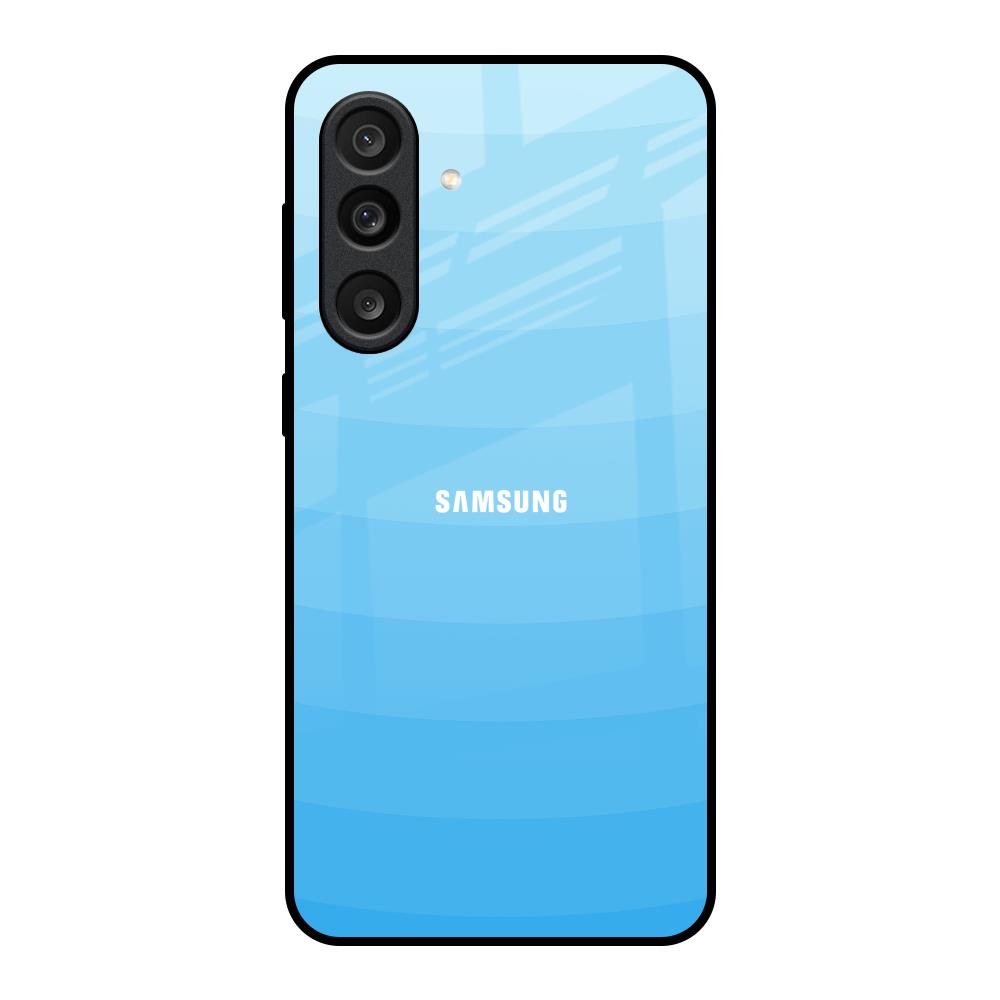 Wavy Blue Pattern Samsung Galaxy M56 5G Glass Back Cover Online