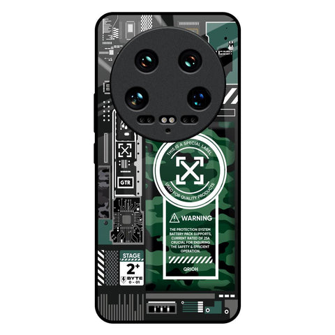 Green Camo Circuit Mi 14 Ultra 5G Glass Back Cover Online
