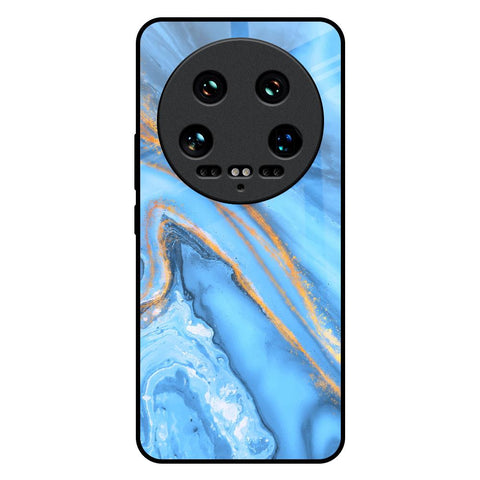 Vibrant Blue Marble Mi 14 Ultra 5G Glass Back Cover Online