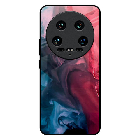 Blue & Red Smoke Mi 14 Ultra 5G Glass Back Cover Online