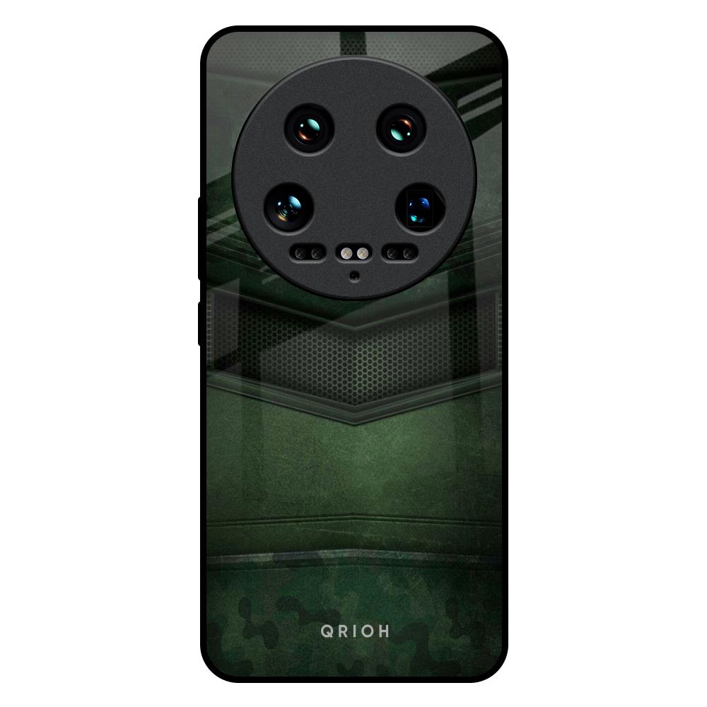 Green Leather Mi 14 Ultra 5G Glass Back Cover Online