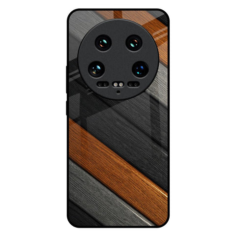 Tri Color Wood Mi 14 Ultra 5G Glass Back Cover Online