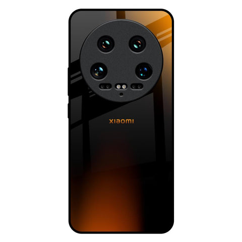 Orange Black Fusion Mi 14 Ultra 5G Glass Back Cover Online