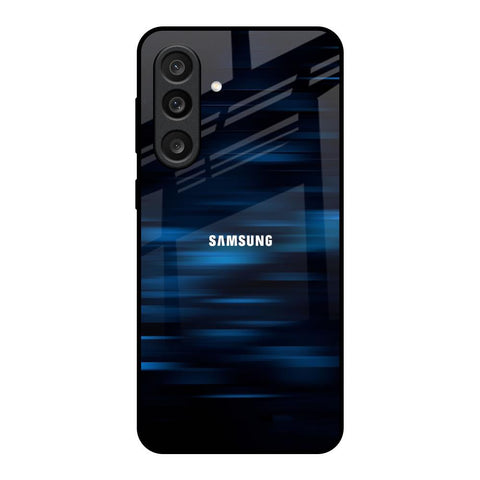 Blue Rough Abstract Samsung Galaxy F56 5G Glass Back Cover Online
