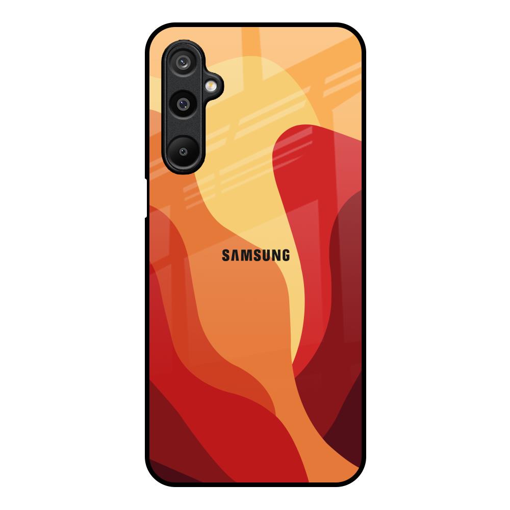 Magma Color Pattern Samsung Galaxy F16 5G Glass Back Cover Online
