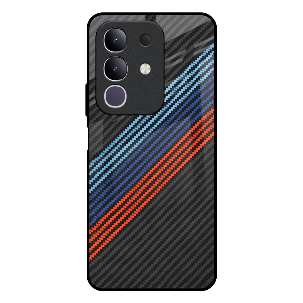 Carbon Inspired IQOO Z10x 5G Glass Back Cover Online