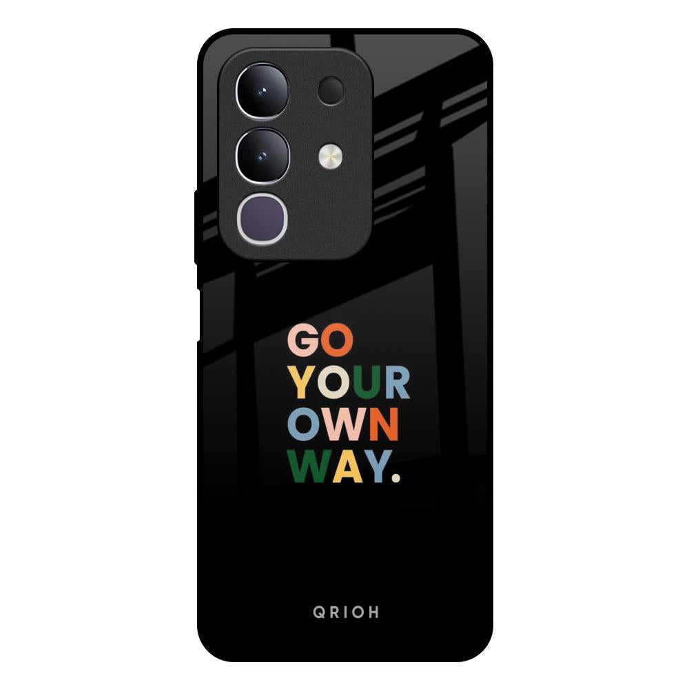 Go Your Own Way IQOO Z10x 5G Glass Back Cover Online