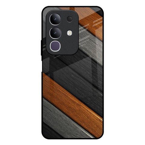 Tri Color Wood IQOO Z10x 5G Glass Back Cover Online