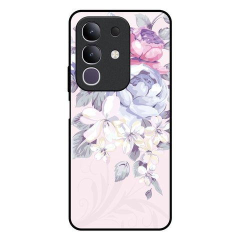 Elegant Floral IQOO Z10x 5G Glass Back Cover Online
