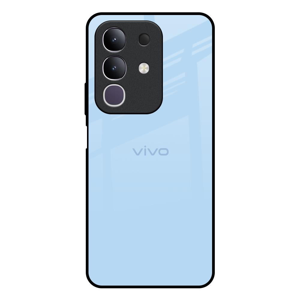 Pastel Sky Blue IQOO Z10x 5G Glass Back Cover Online