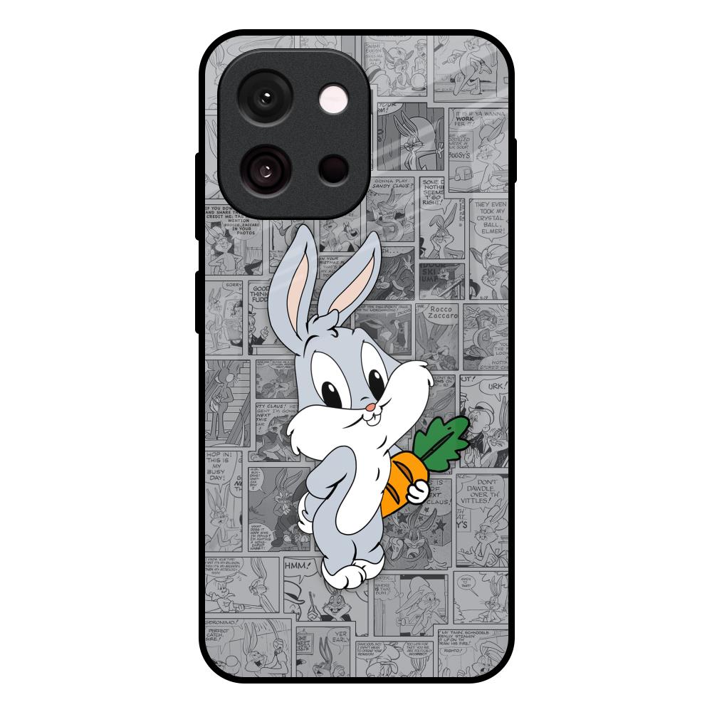Cute Baby Bunny OnePlus 13s 5G Glass Back Cover Online