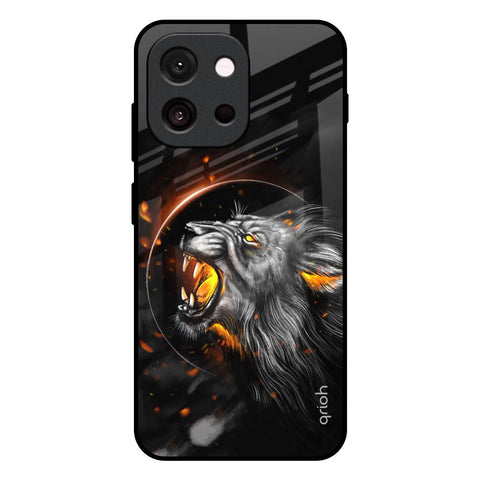 Aggressive Lion OnePlus 13s 5G Glass Back Cover Online